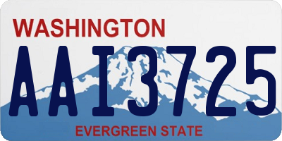 WA license plate AAI3725