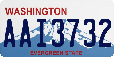 WA license plate AAI3732