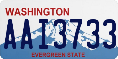 WA license plate AAI3733