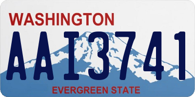 WA license plate AAI3741