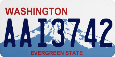 WA license plate AAI3742