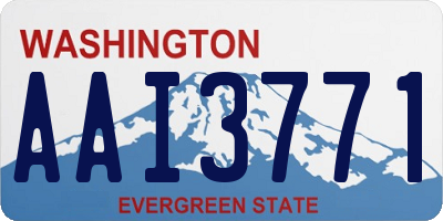 WA license plate AAI3771