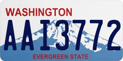WA license plate AAI3772