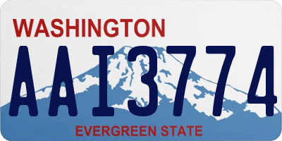 WA license plate AAI3774