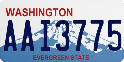 WA license plate AAI3775