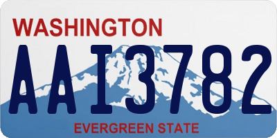WA license plate AAI3782
