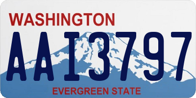 WA license plate AAI3797