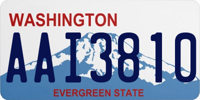 WA license plate AAI3810