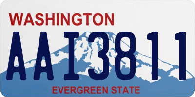 WA license plate AAI3811
