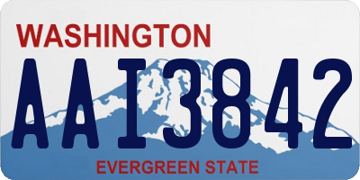 WA license plate AAI3842