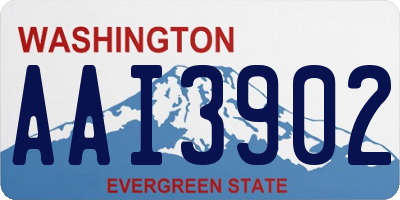WA license plate AAI3902