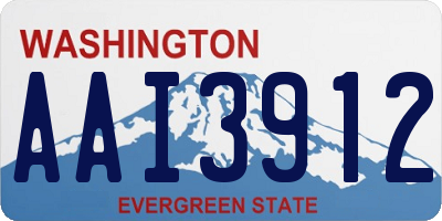 WA license plate AAI3912