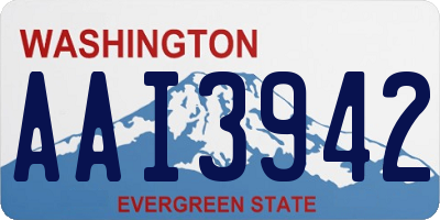 WA license plate AAI3942