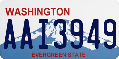 WA license plate AAI3949