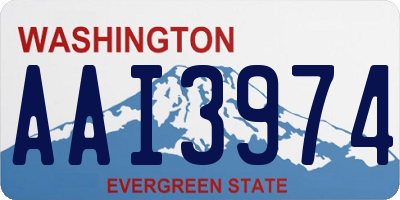 WA license plate AAI3974