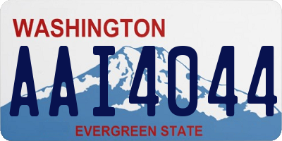 WA license plate AAI4044