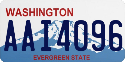 WA license plate AAI4096