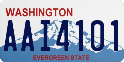 WA license plate AAI4101