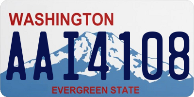 WA license plate AAI4108