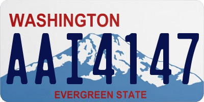 WA license plate AAI4147