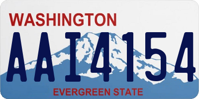WA license plate AAI4154