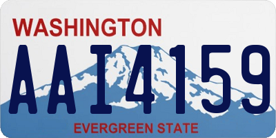 WA license plate AAI4159