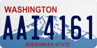 WA license plate AAI4161