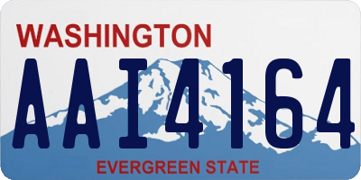 WA license plate AAI4164