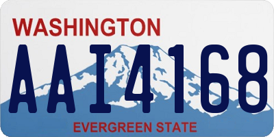 WA license plate AAI4168