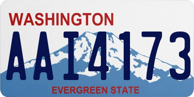 WA license plate AAI4173