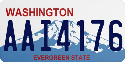 WA license plate AAI4176