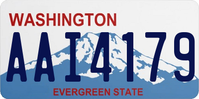 WA license plate AAI4179