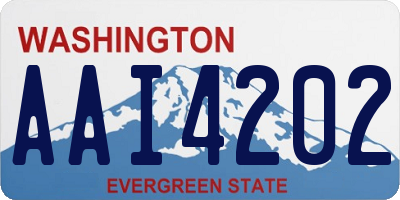 WA license plate AAI4202