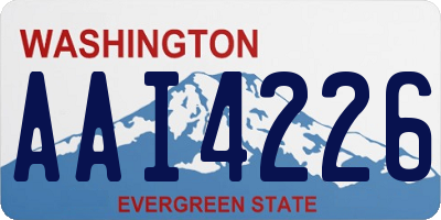 WA license plate AAI4226