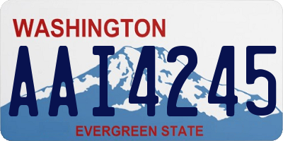 WA license plate AAI4245