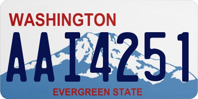 WA license plate AAI4251