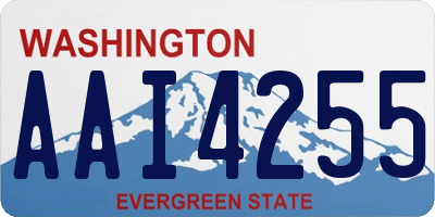 WA license plate AAI4255