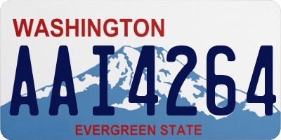 WA license plate AAI4264