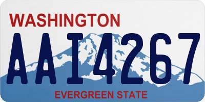 WA license plate AAI4267