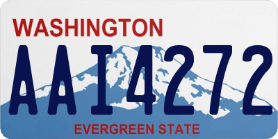 WA license plate AAI4272