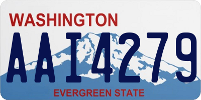 WA license plate AAI4279