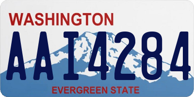 WA license plate AAI4284