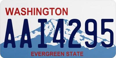 WA license plate AAI4295