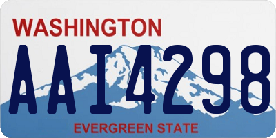 WA license plate AAI4298