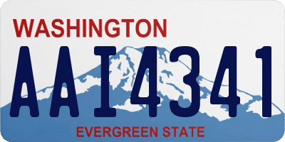WA license plate AAI4341