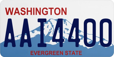 WA license plate AAI4400