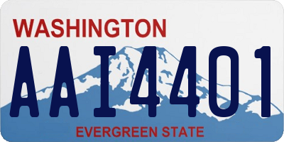 WA license plate AAI4401