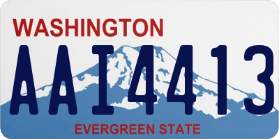 WA license plate AAI4413