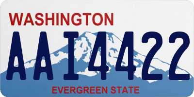 WA license plate AAI4422