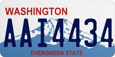 WA license plate AAI4434